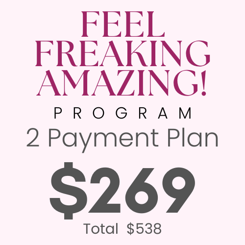 Feel Freaking Amazing Program Payment Plan - Feb 2024 Cohort